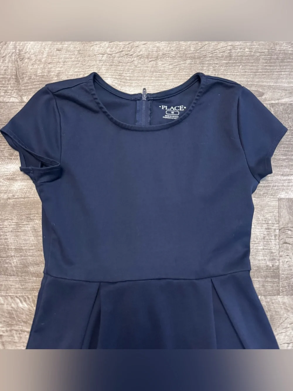 Children's Place Lot of 5 Navy Blue Ponte Dress School Uniform Girls Sz. 10 - Picture 4 of 9